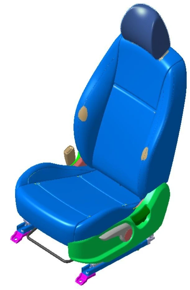 Переднее сиденье левое (HCr PE)