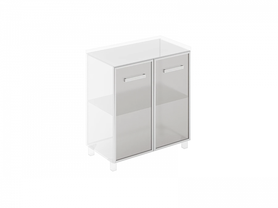 Серия Дипломат: двери стеклянные в профиле (компл. 2 шт.) 029