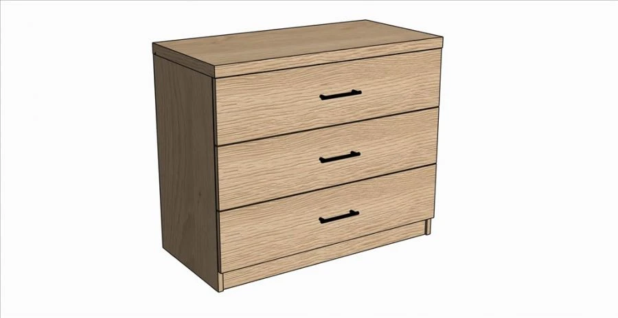 АР13 Комод "Адель", 900хh750х450 (черный), (хром)