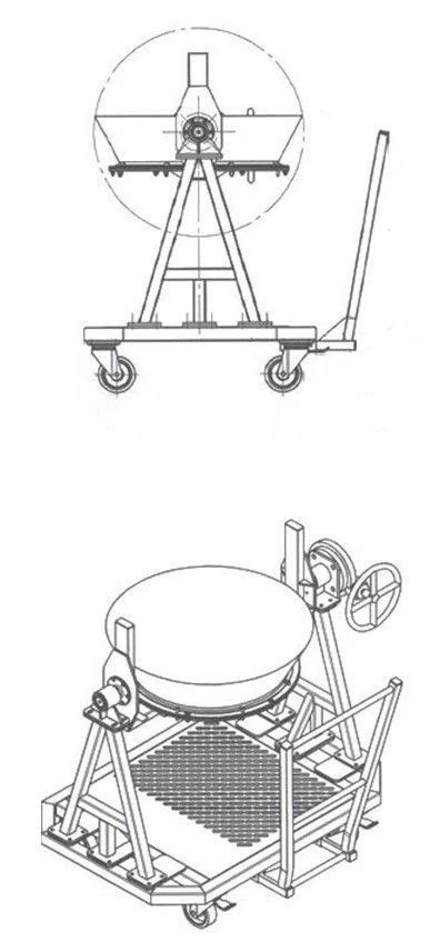 Телега для хранения переходного канала ТГ-Спец1 ПК-ПМ