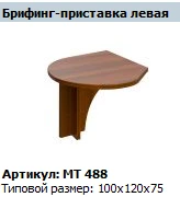 "Мастер" Брифинг-приставка левая артикул МТ 488