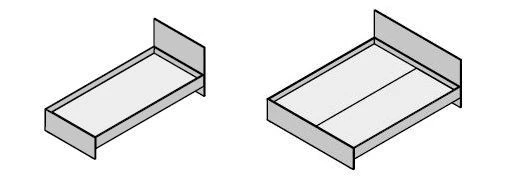 Кровать. Набор мебели "Contemp"