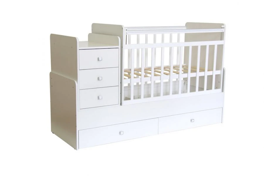 Кровать детская Фея 1100 белый, артикул 0001033.9