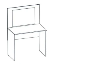 Столик гримерный (Торговая марка Альянс-С)