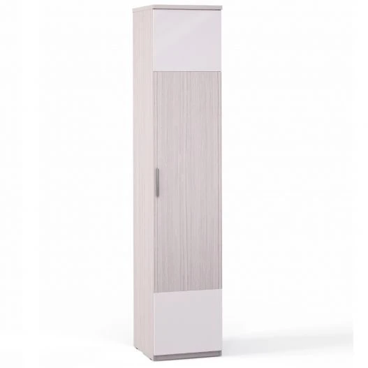 Rimini Ice F9A-01.CG/CM, Шкаф 1 дв.. щит., полки щит. (из набора модульной мебели Rimini Ice )