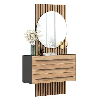 Неаполь ЛД.134100.000 Тумба с зеркалом левая