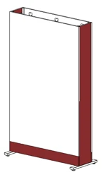 Экспозиционный 2-сторонний (выставочный стенд) 1200 х 200 х 2200мм