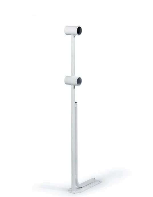 Стойка балетного (хореографического) станка двухуровневого (Белый (RAL 9003 Ш)) Модель №1