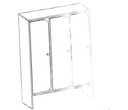 Шкаф раздевальный секционный (Торговая марка Альянс-С)