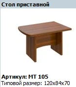 "Мастер" Стол приставной артикул МТ 105