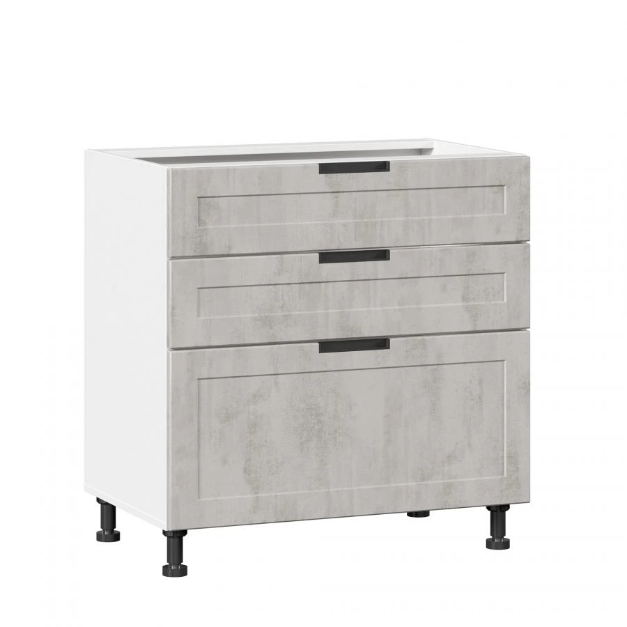 Джамис ЛД.296850.000 Фасад комплект для тумбы кухонной 800 с 3 ящиками (4)