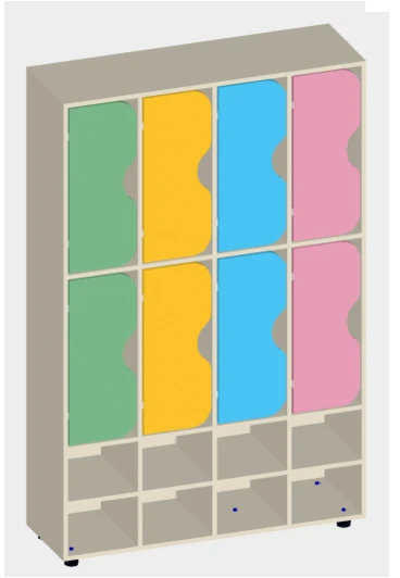 Шкаф двухъярусный арт.С.11.13