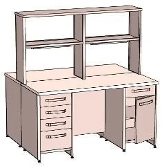 Стол островной деревянный