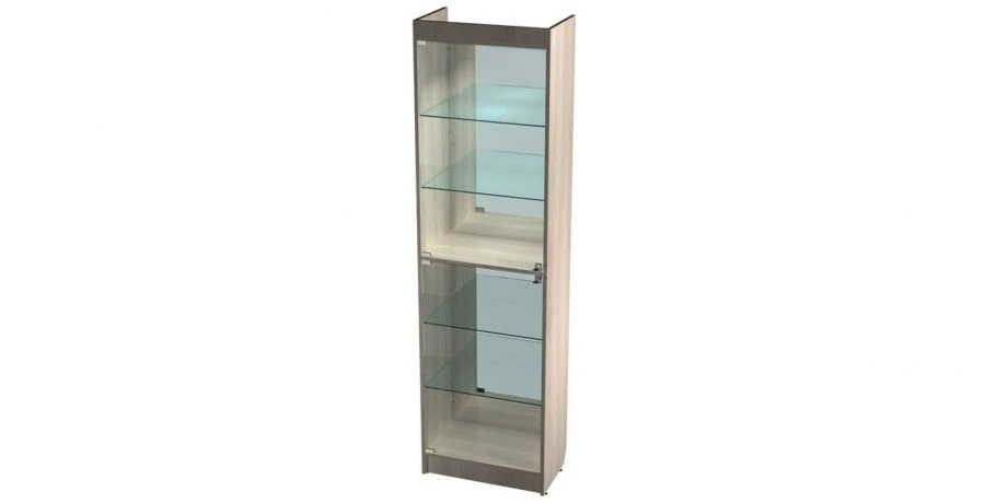 Витрина 2 стекла (с подсветкой) 600х350х2150мм (ШхГхВ)