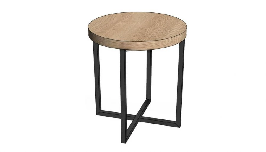 Стол журнальный круглый на Металлокаркасе «МНС»