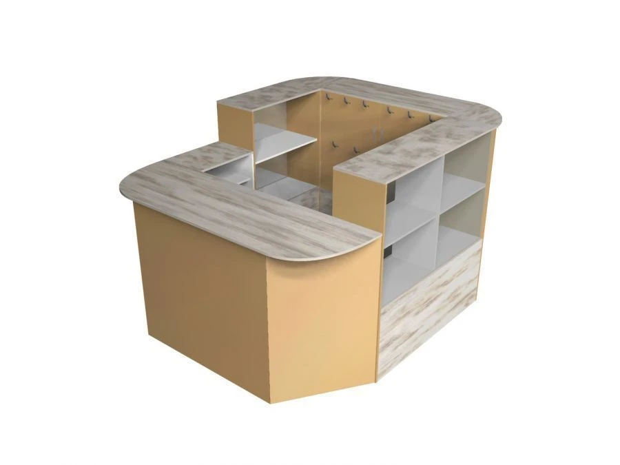 Мебель деревянная для предприятий торговли: торговый островок торговой марки "Edelwood"