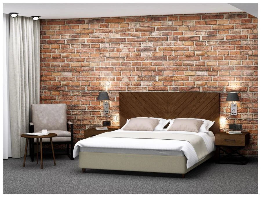 Кроватное изголовье на металлическом каркасе Loft