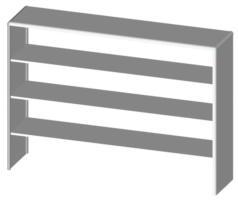 Надставка лабораторная Н 1800-4 из набора мебели общебольничной «ЛАБРОМЕД-3» по ТУ 9452-009-13305037-2008