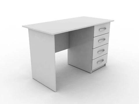 Стол медицинский письменный однотумбовый с четырьмя выдвижными ящиками (Арт. СЛ-015)