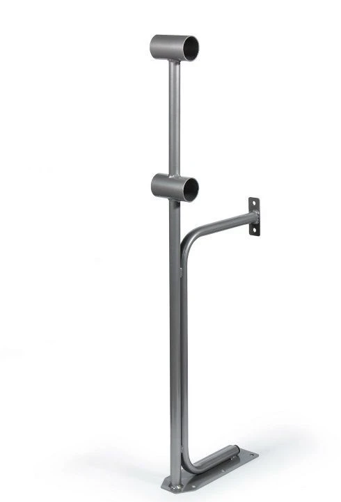 Стойка балетного (хореографического) станка двухуровневого (Серебристый "Бриллиант") Модель №4