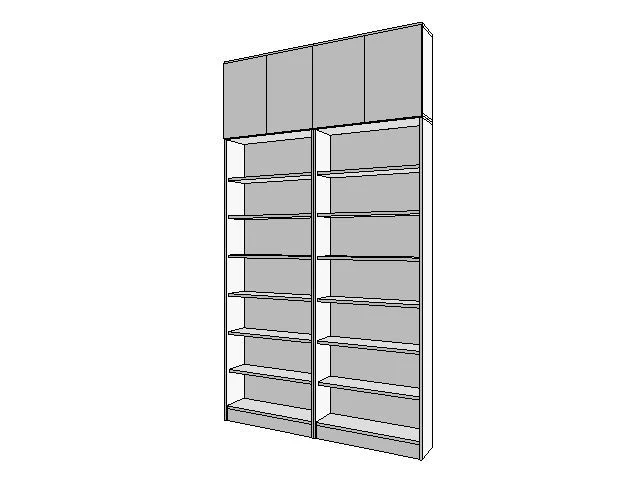 Стеллаж двухсекционный/СТ-10