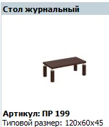 "Премьер" Столешница стола журнального артикул ПР 425