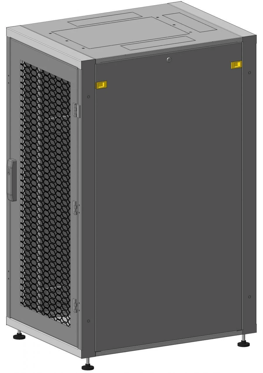 Шкаф телекоммуникационный напольный 19" в комплектации ШТ-П-24U-600х1000-ПП-РТШ