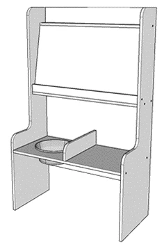 Деревянная мебель для дошкольных учреждений: Учебно-развивающий модуль "Эксперимент"