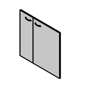 Двери ЛДСП для мини-кухни. Набор мебели "Work"