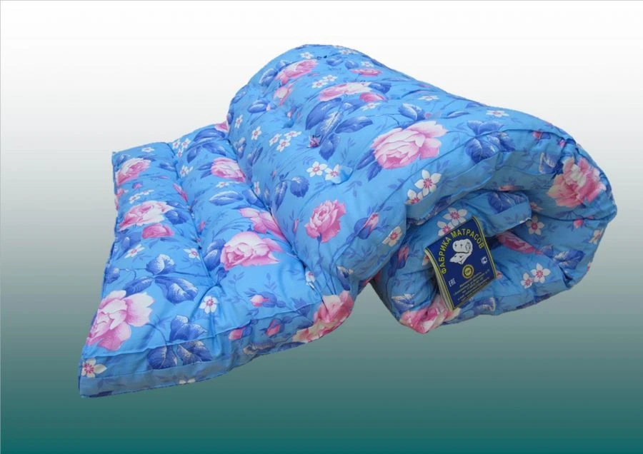 Наматрасники (матрасы ватные), взрослые из хлопчатобумажных тканей с наполнителем из ваты