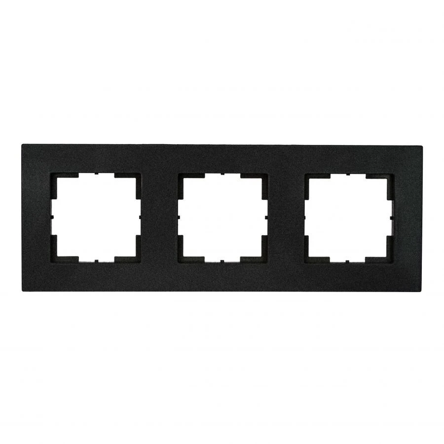 "Мария" Рамка трехместная Антрацит