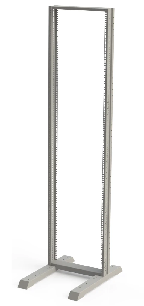 Открытые однорамные монтажные стойки 19”. Серии B