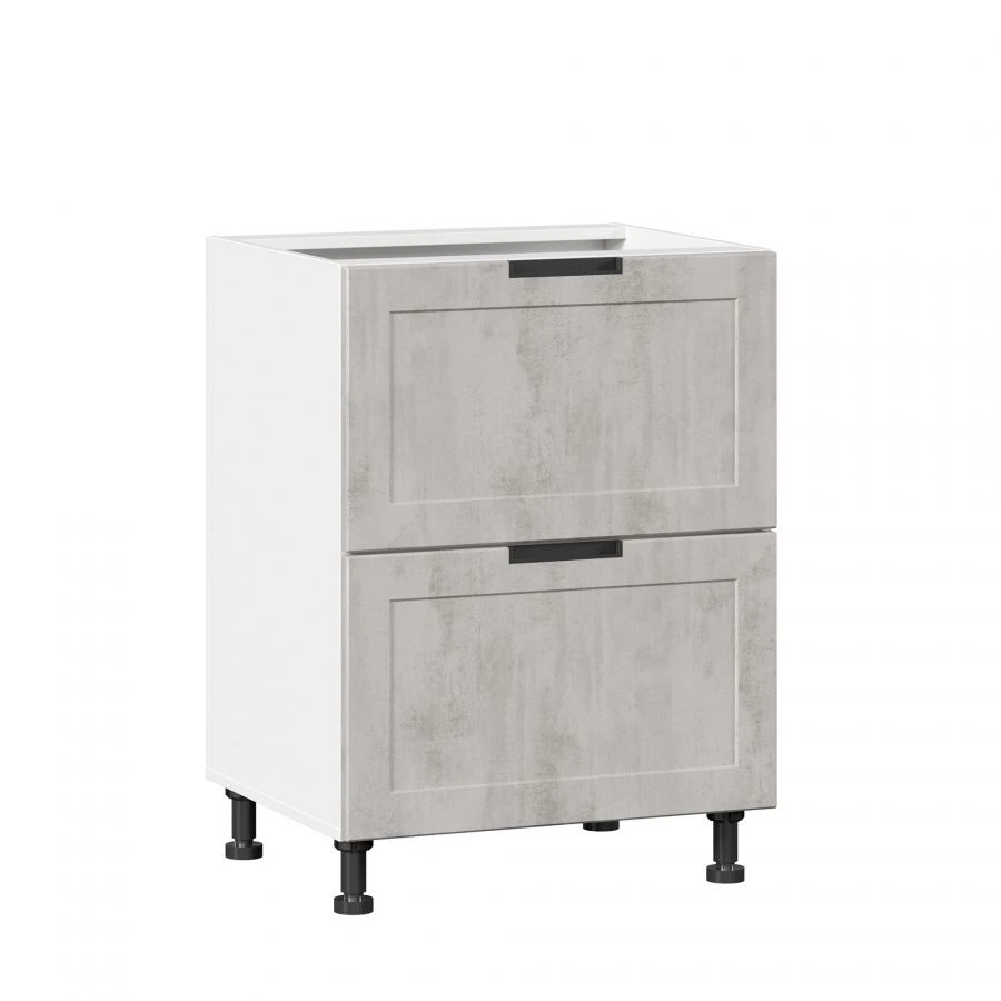 Джамис ЛД.296130.000 Фасад комплект для тумбы кухонной 600 с 2 ящиками