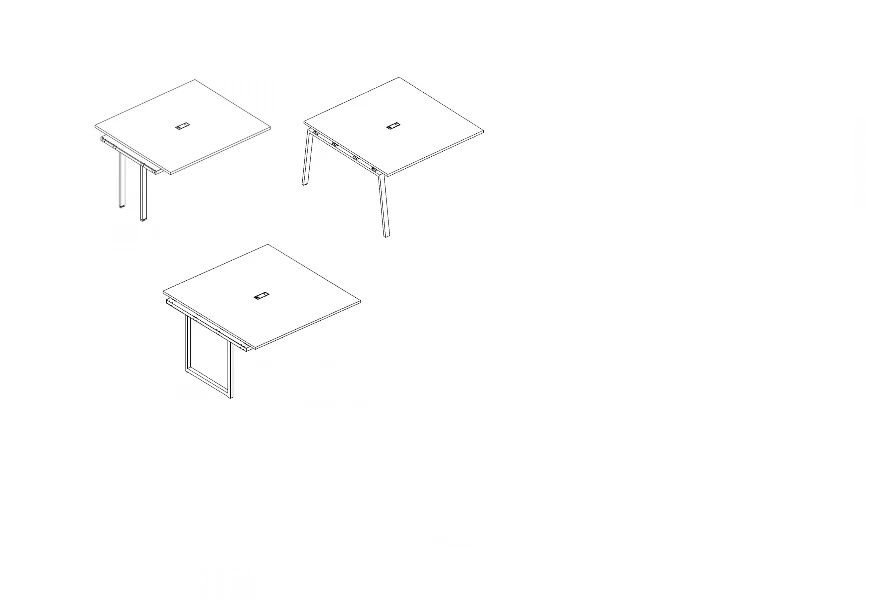 Столешница секции переговорного стола. Набор мебели серии "А4"