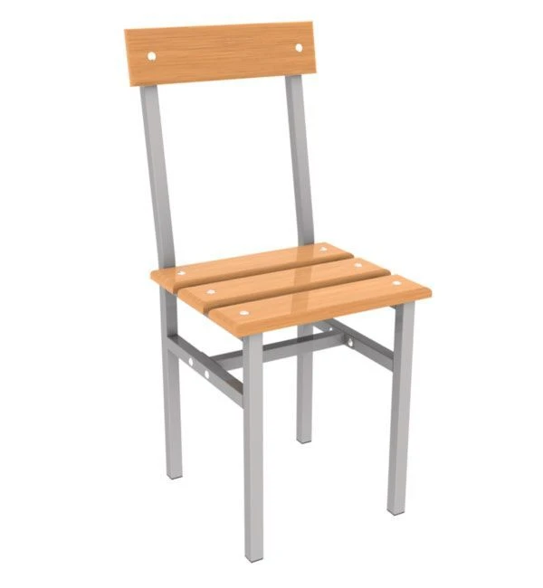 Стул жесткий на металлическом каркасе