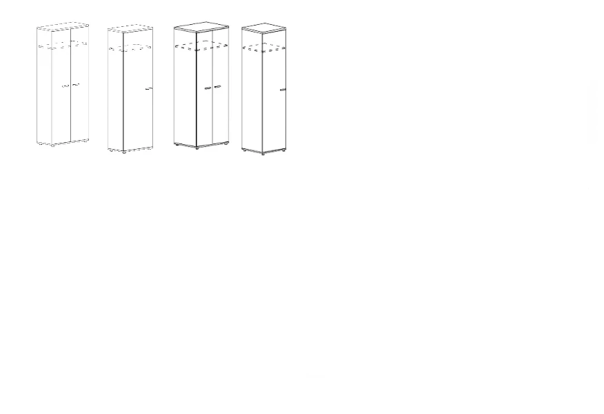 Шкаф для одежды. Набор мебели серии "А4"
