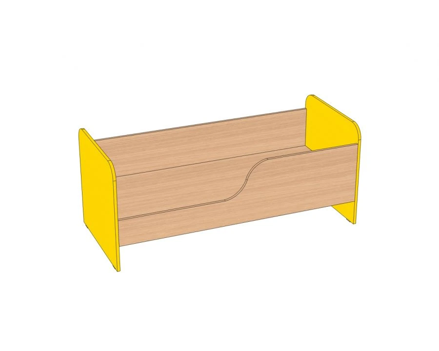 Кровать детская ЛДСП с бортиком 1232*644*606 мм КБ-1