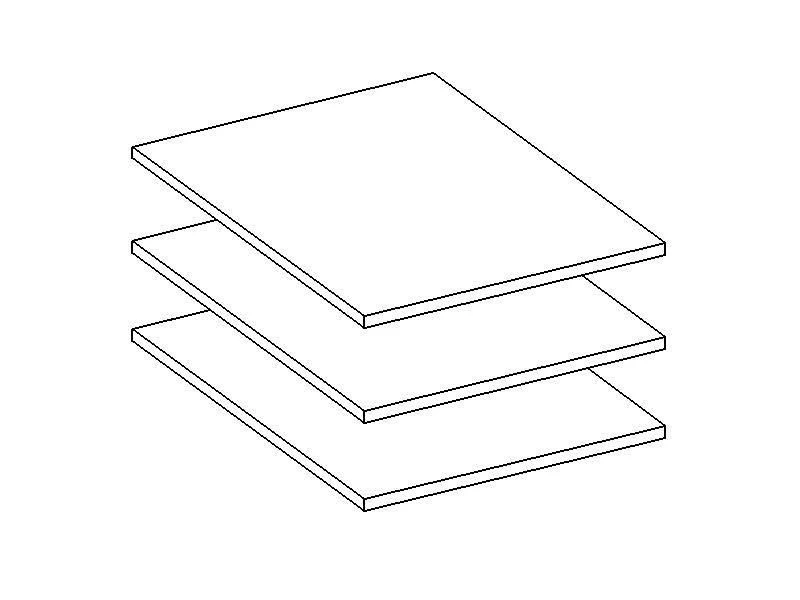 YC2 Полки к 1 дв.шкафу из набора мебели для спальни "Flash"