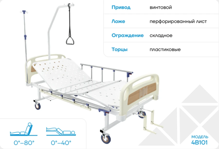 Кровать 4В101 медицинская многофункциональная