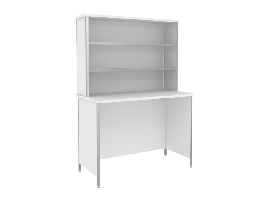 Стол лабораторный с надставкой СЛН-1 из набора мебели для клинико-диагностических лабораторий по ТУ 9452-013-13305037-2010