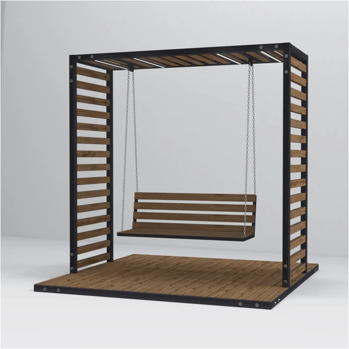 Пергола с подвесами