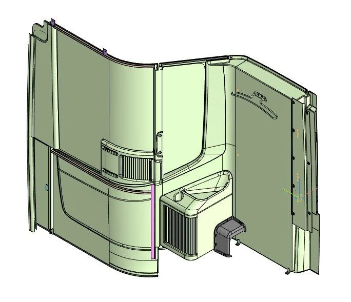 62825-401-7800000 СБ Перегородка водителя в сборе 