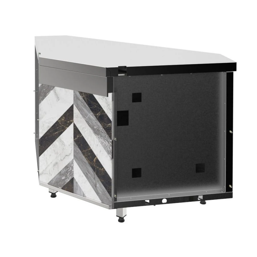 Прилавок нейтральный угловой 90 внутренний RCU20A90 City, торговая марка «Refettorio» 