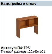 "Профи" Надстройка к столу артикул ПФ 793