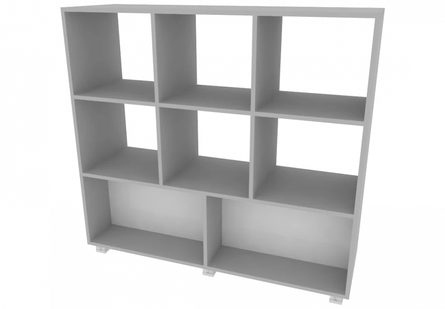 Стеллаж окрытый двухсторонний 1189х380х1104мм (ШхГхВ)