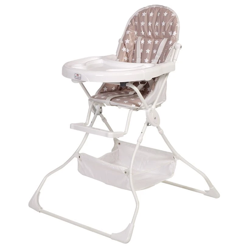 Стульчик для кормления Polini kids 252 Звезды, макиато-белый, артикул 0002135-17