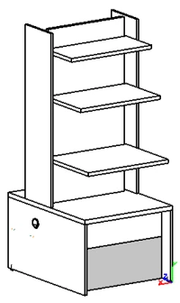 Барьер универсальный для открытой выкладки 700 С