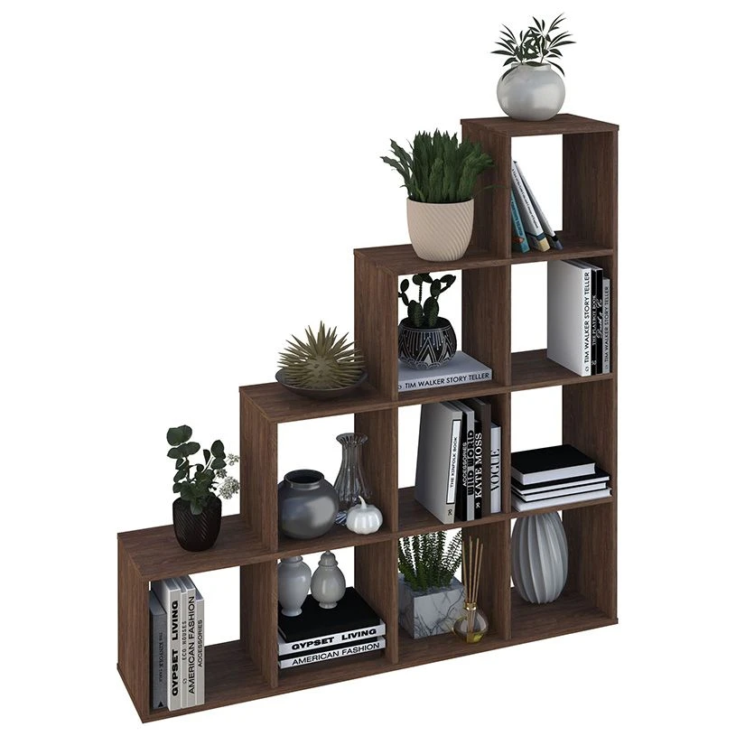 Стеллаж Polini Home Smart Каскадный 10 секций, винтаж, артикул 0001697.76