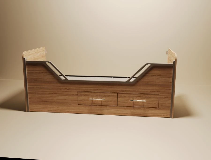 Судовая неметаллическая мебель. Кровать РБПГ