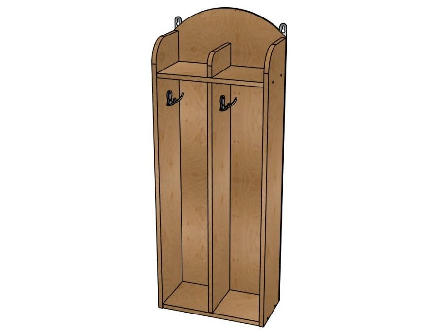 Полотенечница №1 ''Мойдодыр'', фанера (краска), 2 ячейки/ ШД47